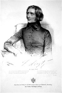 Franz Liszt Litho 1838