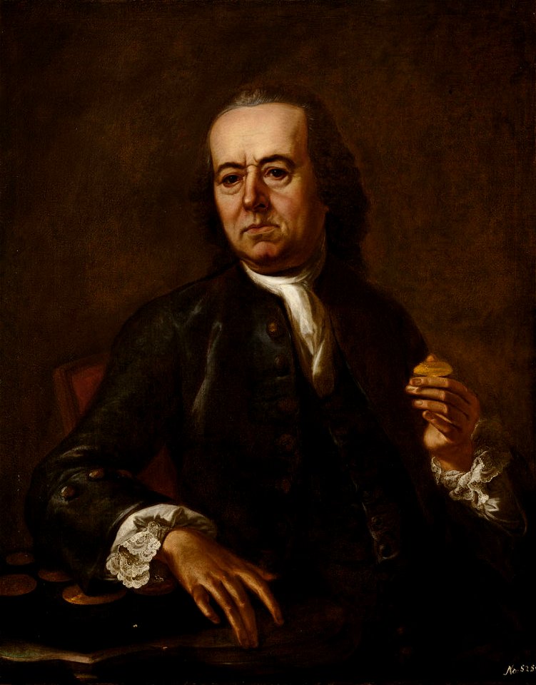 Franz Moessmer - Valentin-Jameray Duval mit einer Nummothek, Halbfigur - GG 5640 - Kunsthistorisches Museum