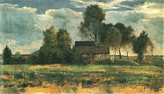 Franz Marc, Moorhütten im Dachauer Moos, 1902