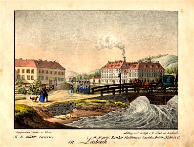 Franz Kurz zum Thurn und Goldenstein - Vojašnica in Cukrarna v Ljubljani
