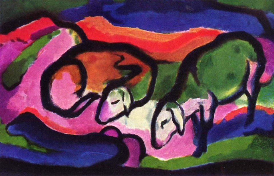 Franz Marc 024. Free illustration for personal and commercial use.