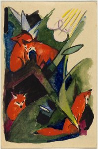 Franz Marc - Vier Füchse