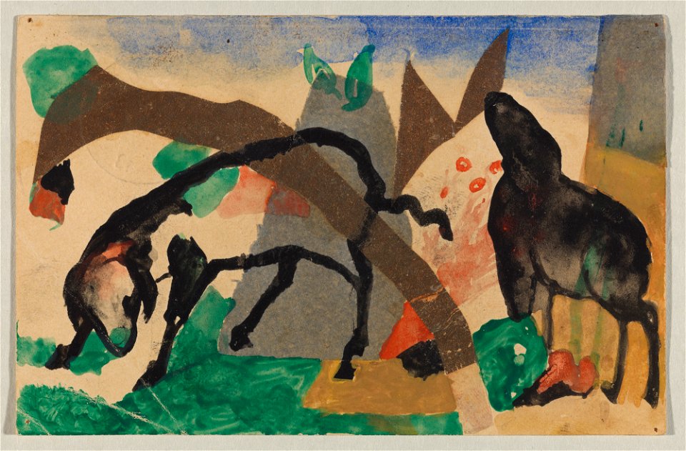 Franz Marc - Zwei Schafe