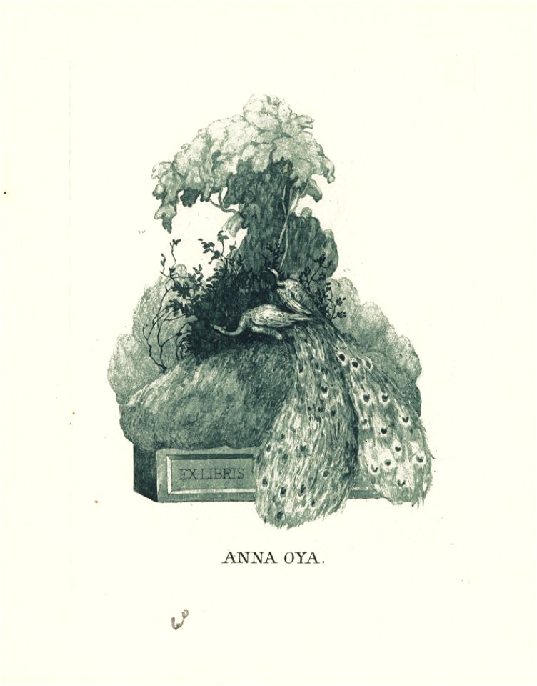Franz von Bayros Ex libris Anna Oya