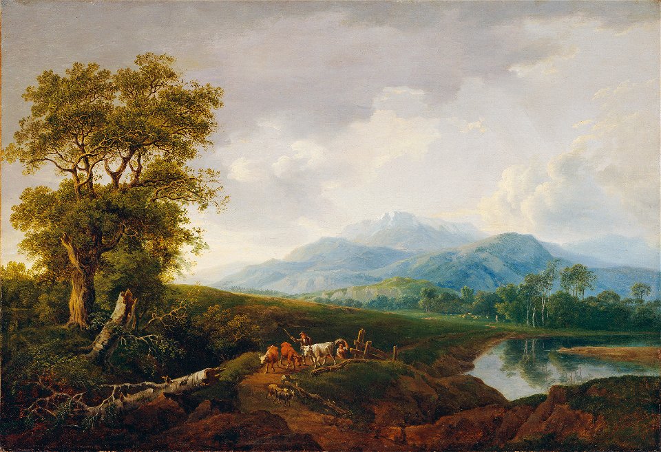 Franz Scheyerer - Landschaft mit Schneeberg - 3602 - Kunsthistorisches Museum