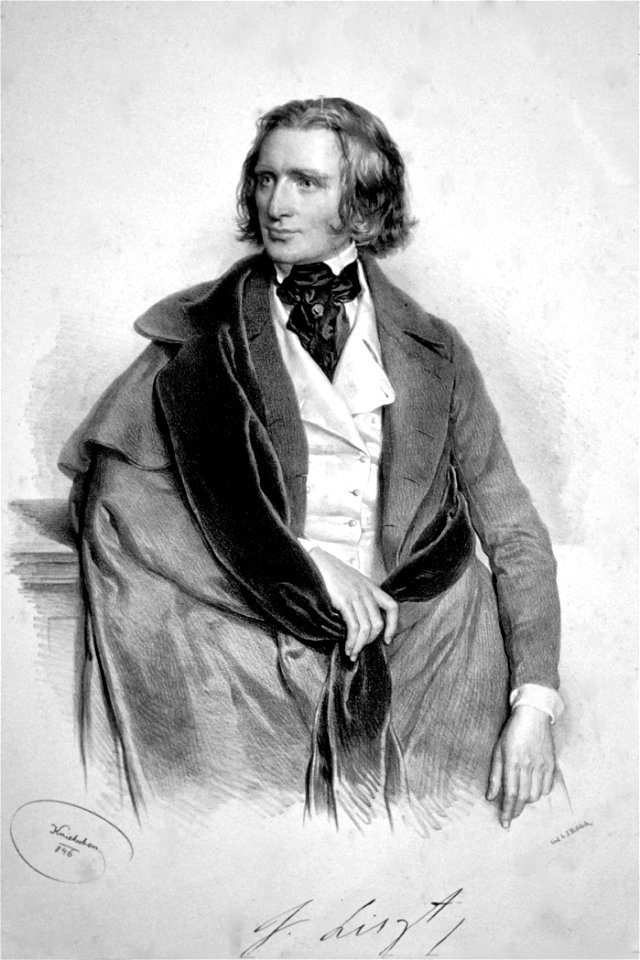 Franz Liszt 1846 - Free Stock Illustrations | Creazilla