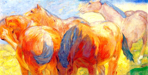 Franz Marc Großes Pferdebild Lengries I 1908