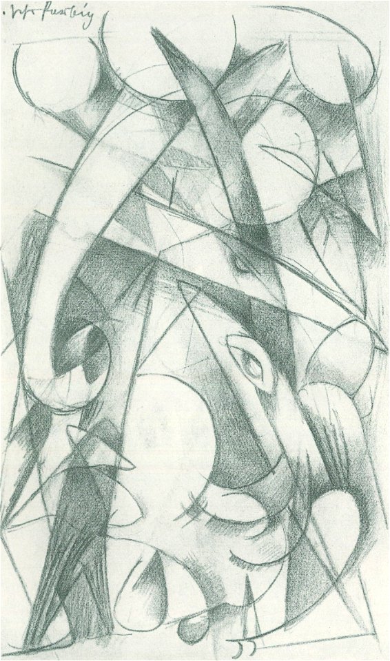 Franz Marc - Skizzenbuch aus dem Felde - Blatt 09