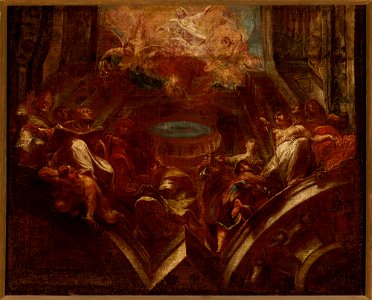 Franz Sigrist - Sketch for the plafond Adoration of Madonna - 233312 MNW - National Museum in Warsaw