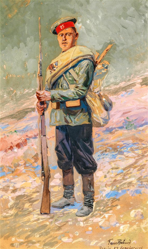 Franz Roubaud Russischer Infanterist 1906