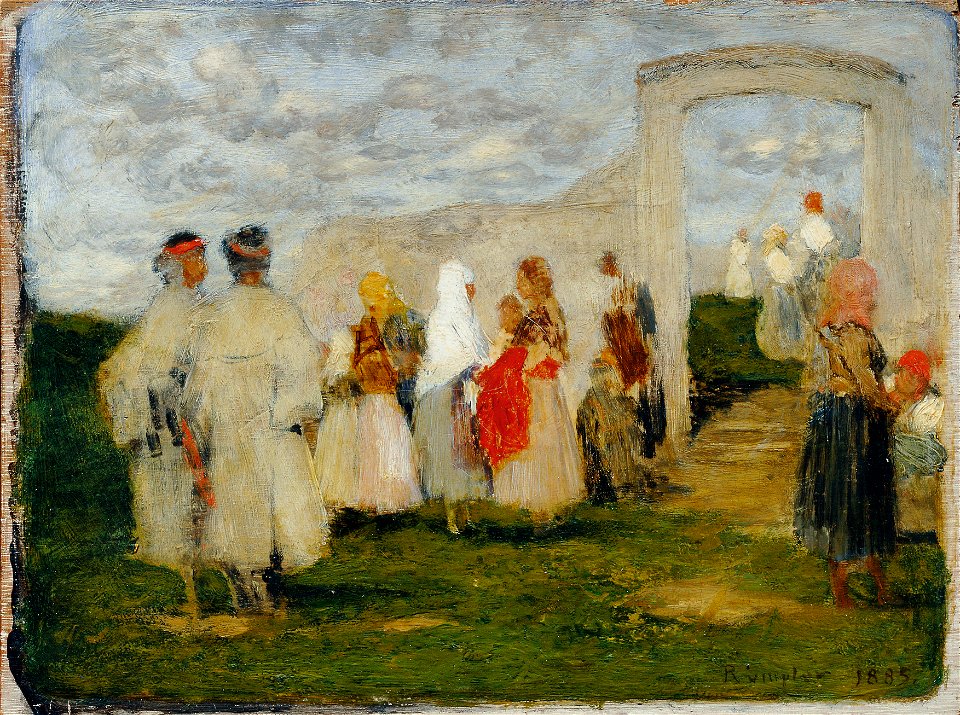 Franz Rumpler - Kirchgang in Lundenburg - 1411 - Österreichische Galerie Belvedere