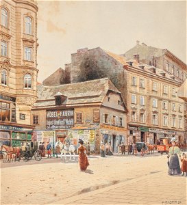 Franz Poledne Ecke Ecke Mariahilferstraße und Königsklostergasse