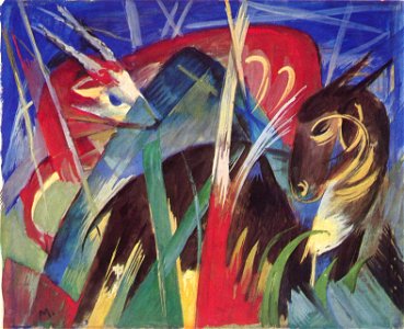 Franz Marc 009. Free illustration for personal and commercial use.