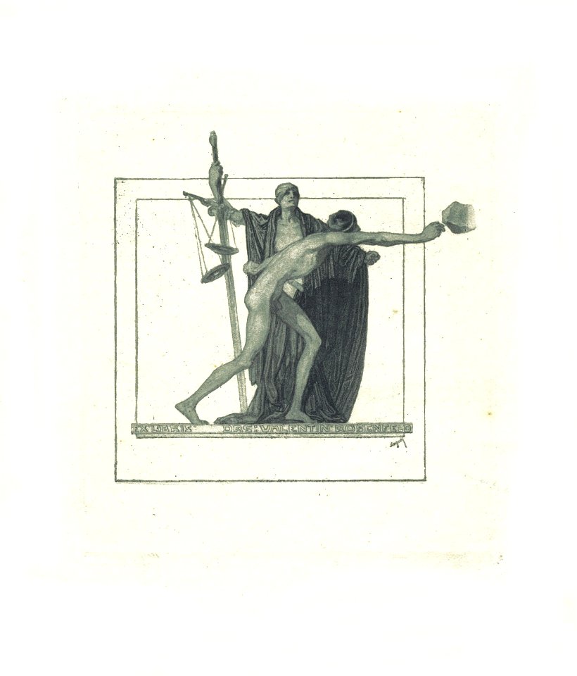 Franz von Bayros Ex libris Valentin Rosenfeld