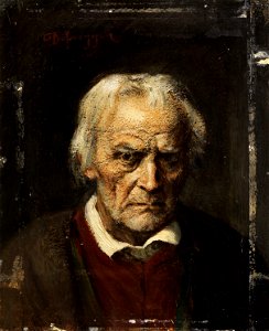 Franz von Defregger Portrait eines alten Mannes