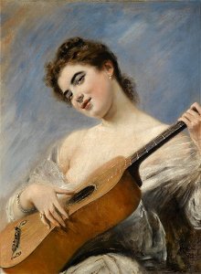 Franz Russ jun Die Gitarrenspielerin 1887
