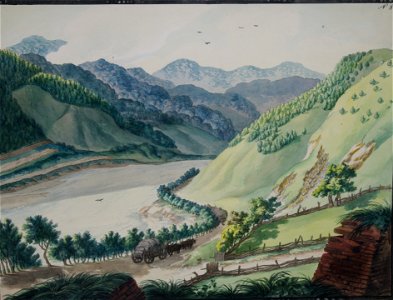 Franz Neuhauser - Valea Oltului la Turnu Roşu