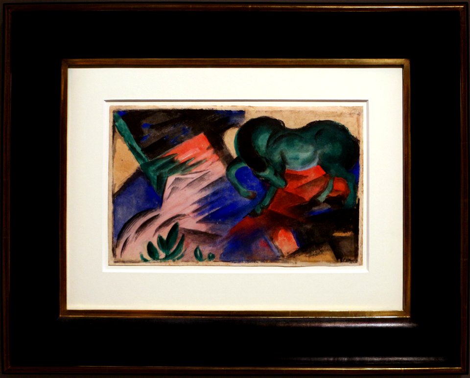 Franz marc, cavallo verde, 1912