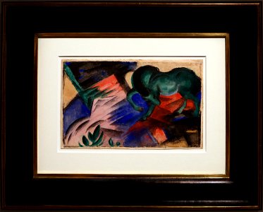 Franz marc, cavallo verde, 1912