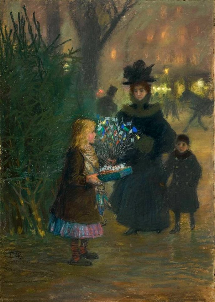 Franz Skarbina Weihnachtsmarkt