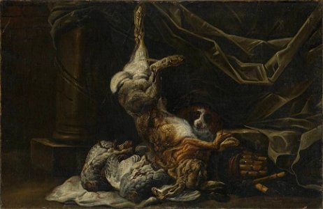 Franz Michael Siegmund von Purgau d. Ä. - Jagdbeutestillleben mit einem Hasen und zwei Rebhühnern - 6074 - Bavarian State Painting Collections