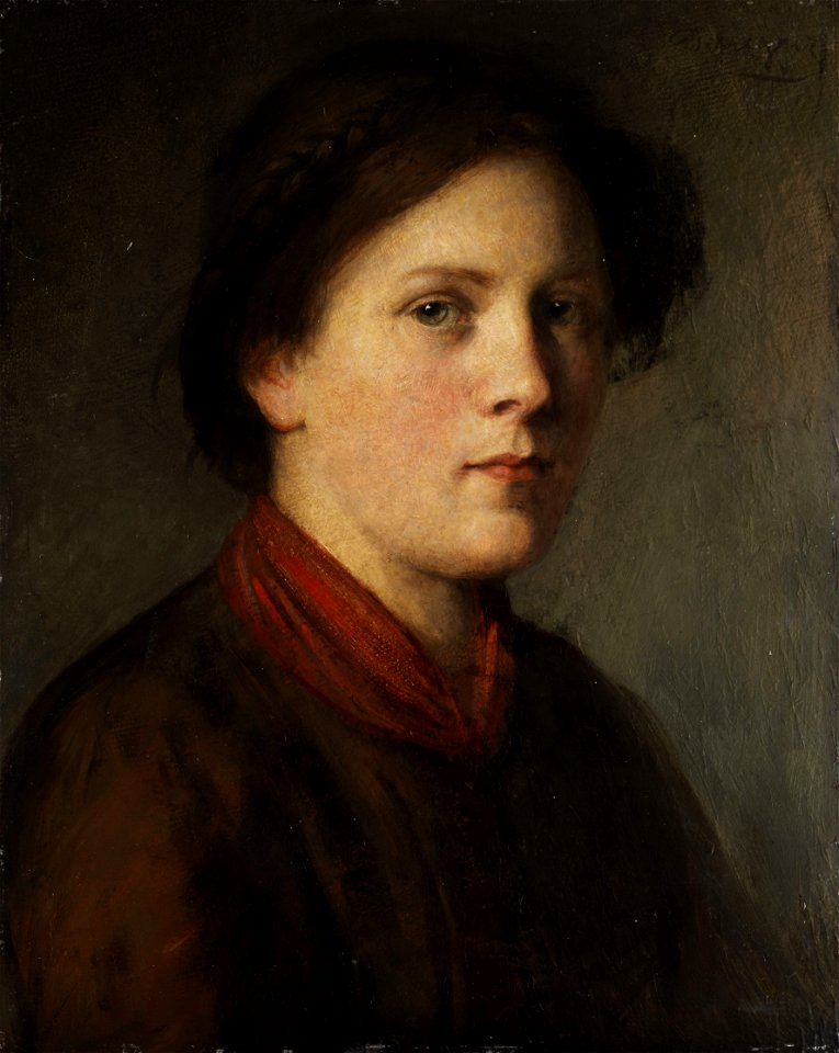 Franz von Defregger Junges Tiroler Dirndl