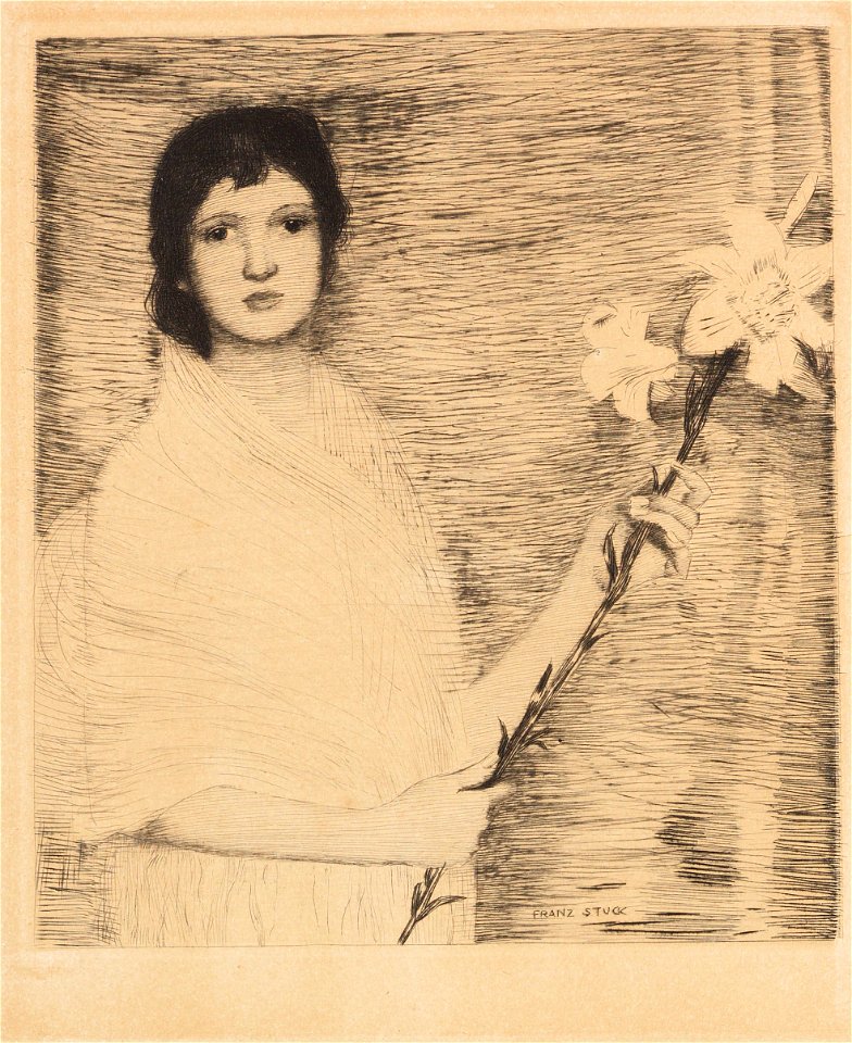 Franz Stuck Innocentia Radierung