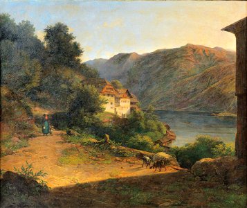 Franz Steinfeld Ansicht aus dem Salzkammergut