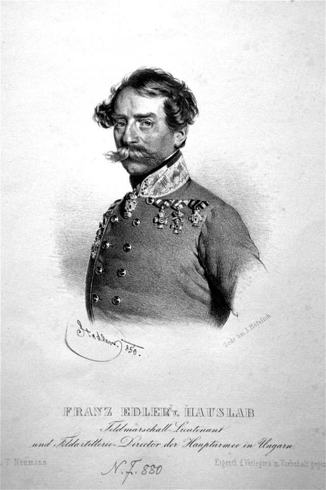 Franz von Hauslab Litho
