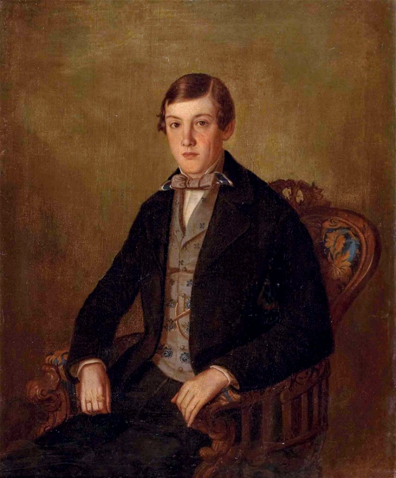 Franz Paul Widmann Junger Herr im Sessel