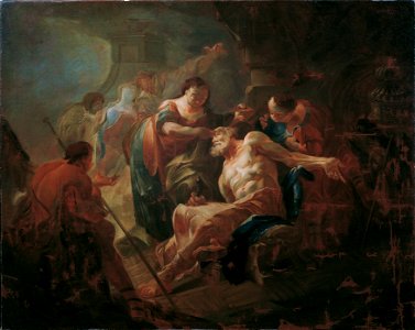 Franz Sigrist d. Ä. - Der junge Tobias heilt seinen Vater mit der Fischgalle - 6309 - Österreichische Galerie Belvedere