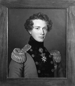 Franz Seraph Stirnbrand - Gustav (1799-1877), kronprins av Sverige, prins av Vasa, generalmajor, fältmarskalklöjtnant, gift med Lovisa av Baden - NMGrh 3995 - Nationalmuseum