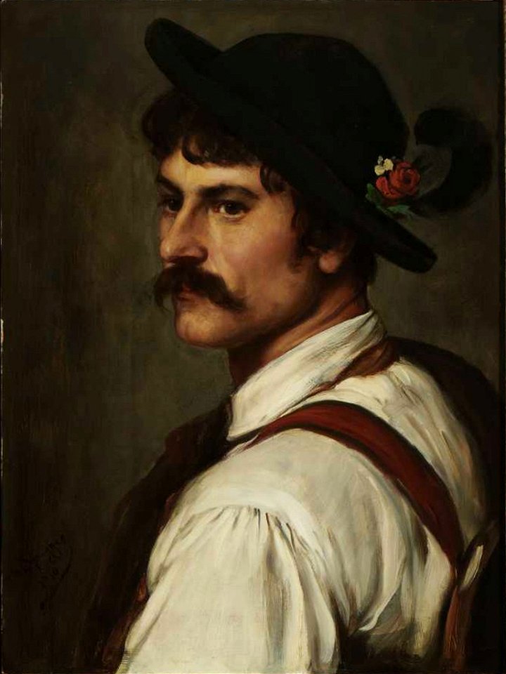Franz von Defregger Junger Bauer 1910