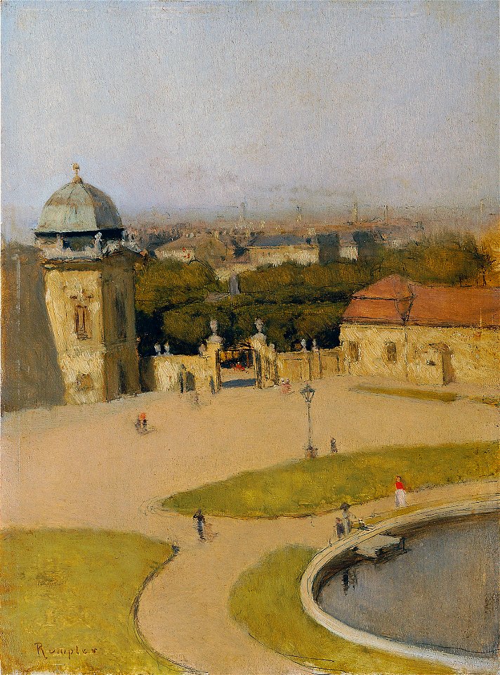 Franz Rumpler - Blick von Südwest auf das Obere Belvedere - 3962 - Österreichische Galerie Belvedere
