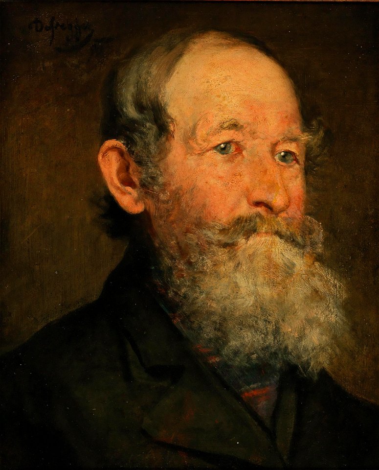 Franz von Defregger Männerkopf 1890