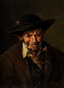Franz von Defregger Brustbild eines alten Bauern 102393