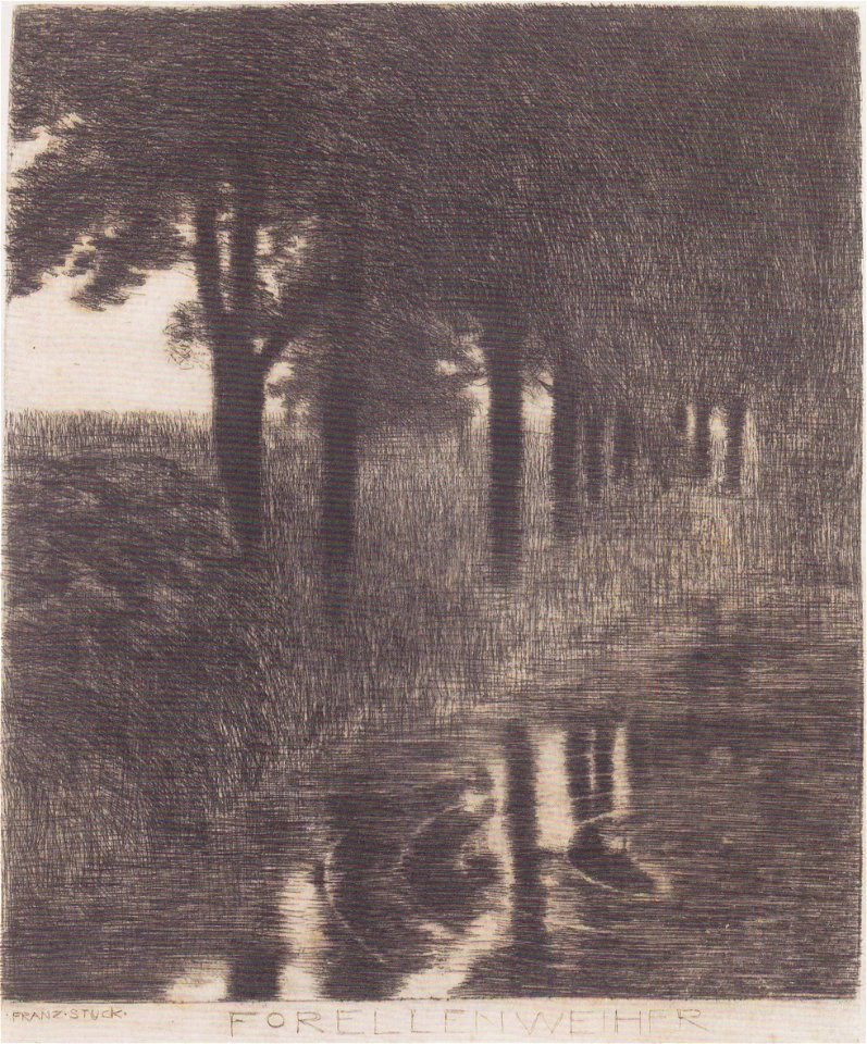 Franz von Stuck - Forellenweiher - 1890
