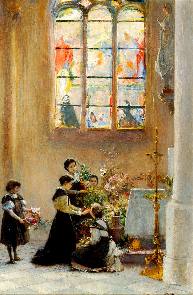 Franz Russ der Jüngere - Fest St. Maria in einer Kirche in Venedig - 3581 - Kunsthistorisches Museum