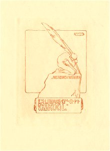 Franz von Bayros Ex libris Q M Vyskocil