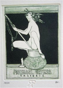 Franz von Bayros - Ex libris Michael Gryska