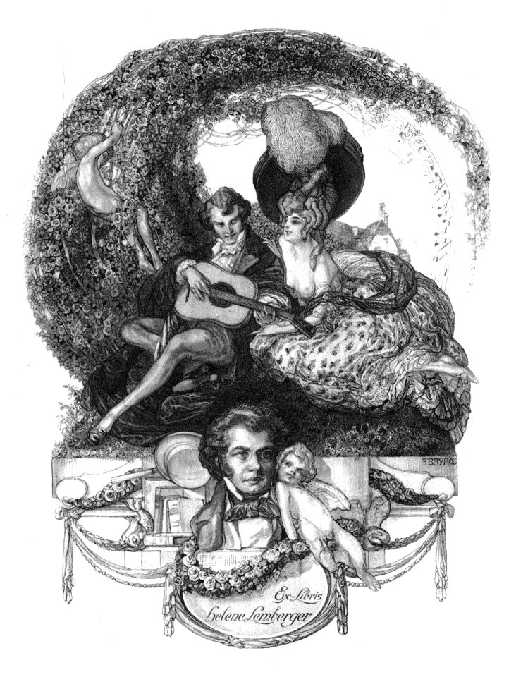 Franz von Bayros Ex libris Helene Lemberger