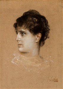 Franz von Lenbach - Portrait der Sophie Gräfin von Görtz, 1884