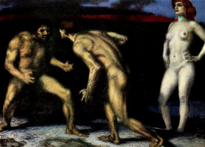 Franz Von Stuck - The Struggle for Woman
