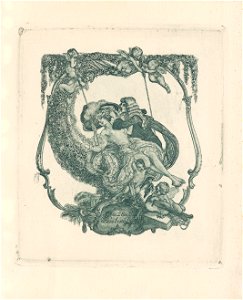 Franz von Bayros Ex libris Helene und Emil Lemberger