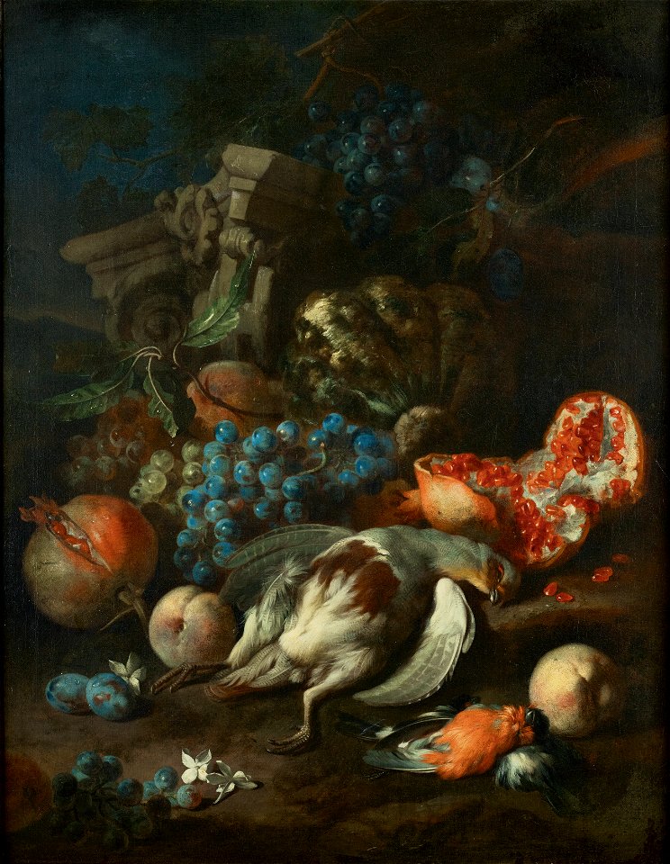 Franz Werner Tamm - Früchtestück mit totem Rebhuhn und Gimpelmännchen - 5614 - Österreichische Galerie Belvedere