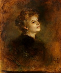 Franz von Lenbach - Portrait der Lily von Poschinger, 1900