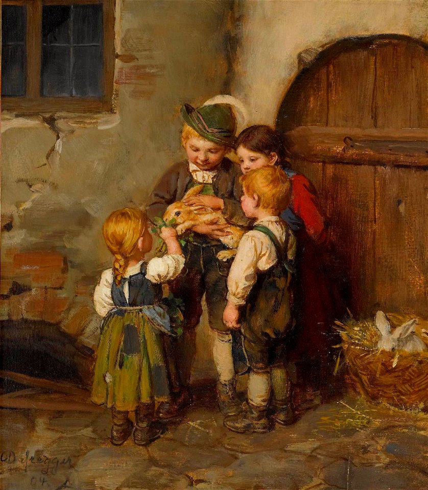 Franz von Defregger Das Haserl 1904