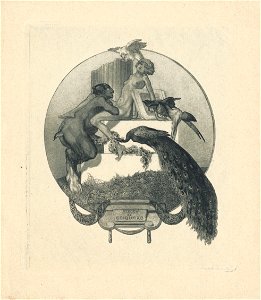 Franz von Bayros Ex libris Sussy de Coiquard