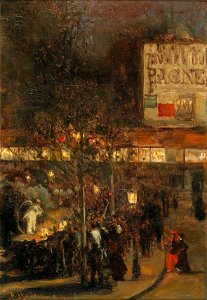 Franz Skarbina - Motif of Paris at Night