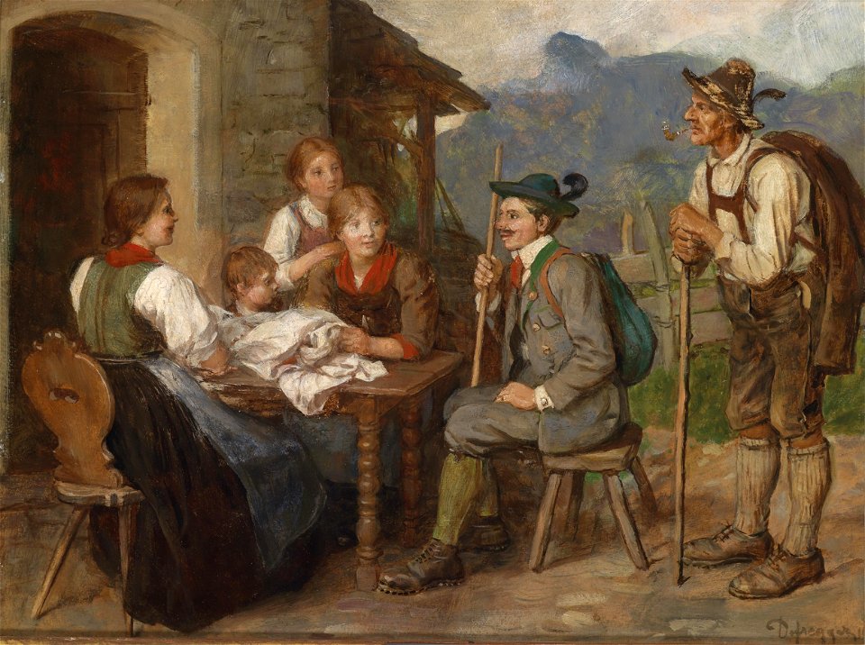 Franz von Defregger Salon-Tiroler 1916